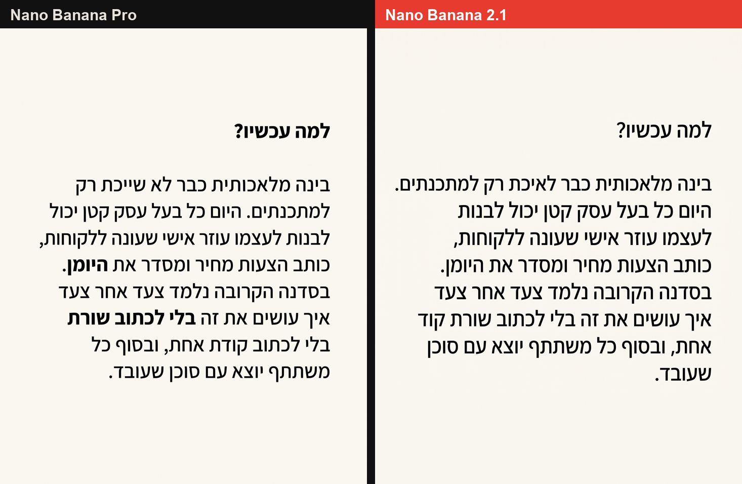 פסקה ארוכה בעברית: לשני המודלים יש טעות